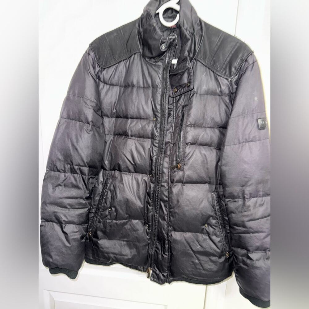 Tumi Black Tech Puffer Jacket